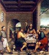BASSANO, Jacopo Supper at Emmaus sf oil painting on canvas